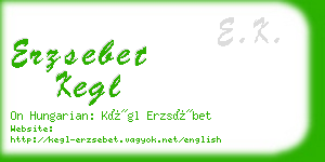 erzsebet kegl business card